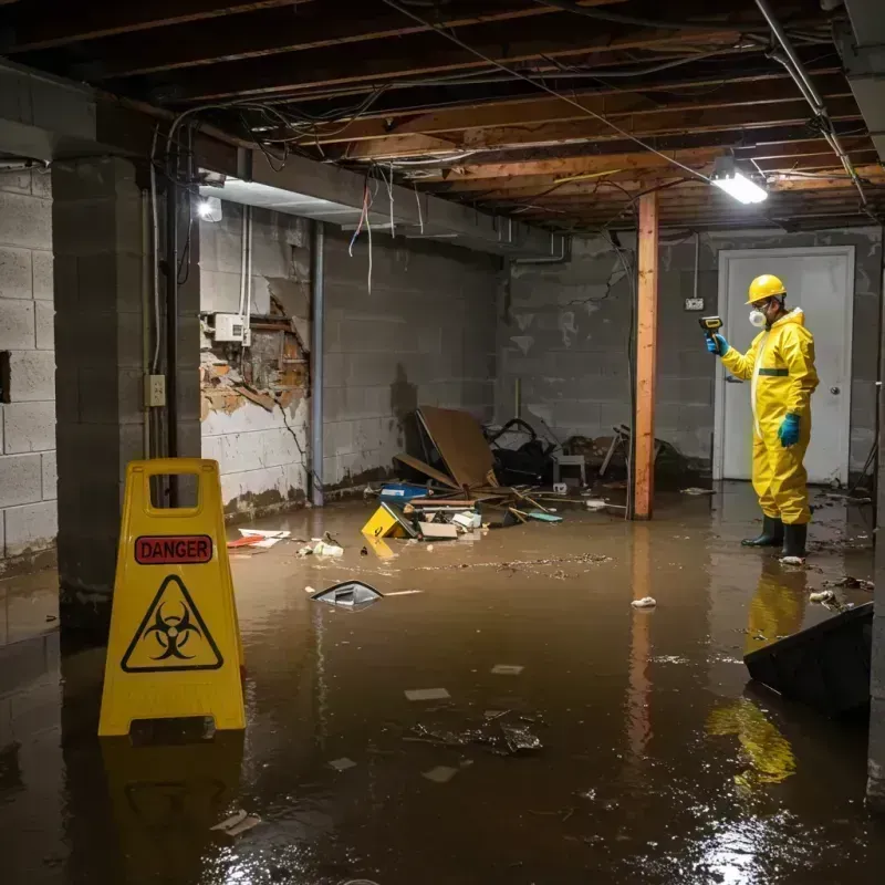 Flooded Basement Electrical Hazard in Hillsboro, MO Property